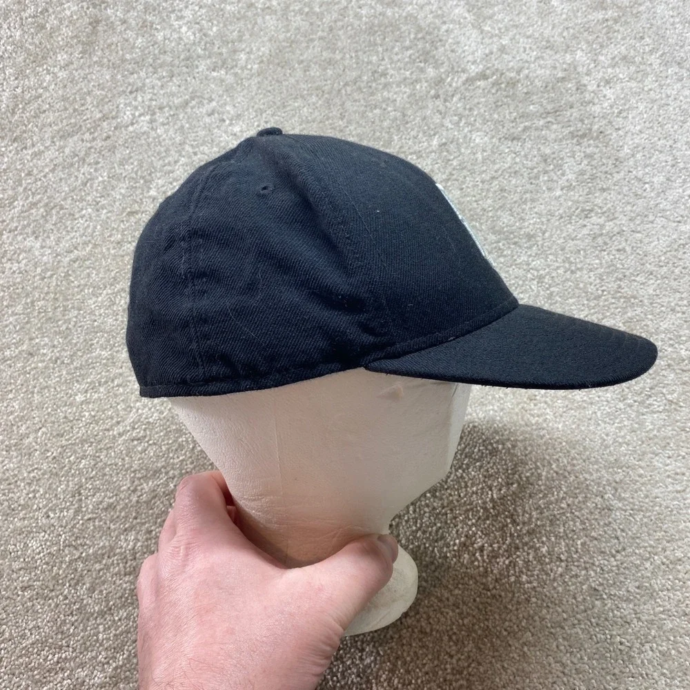 New Era 59FIFTY Fitted Hat Black‎ PG Logo Size 7 3/8 Mens Baseball Cap Wool